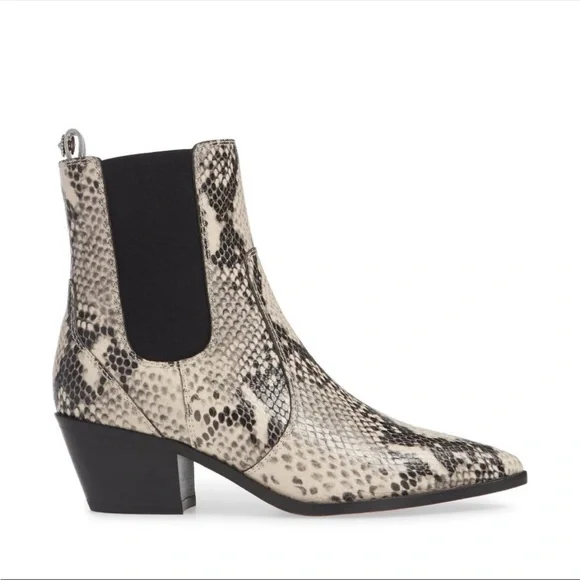 PAIGE Snakeskin Ankle Boots - Picture 4 of 6
